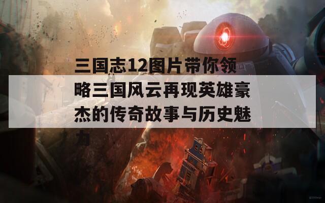 三國(guó)志12圖片帶你領(lǐng)略三國(guó)風(fēng)云再現(xiàn)英雄豪杰的傳奇故事與歷史魅力
