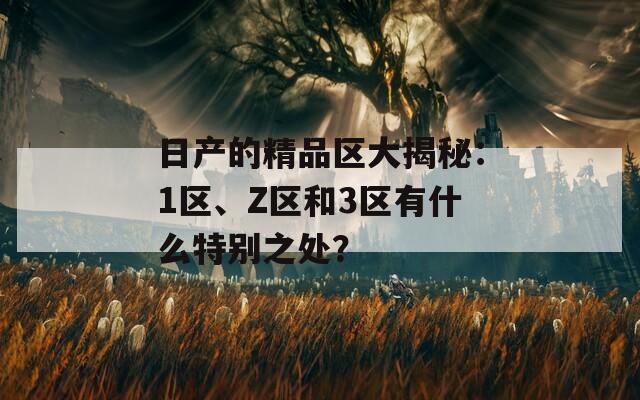 日產(chǎn)的精品區(qū)大揭秘：1區(qū)、Z區(qū)和3區(qū)有什么特別之處？