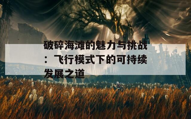 破碎海灘的魅力與挑戰(zhàn)：飛行模式下的可持續(xù)發(fā)展之道