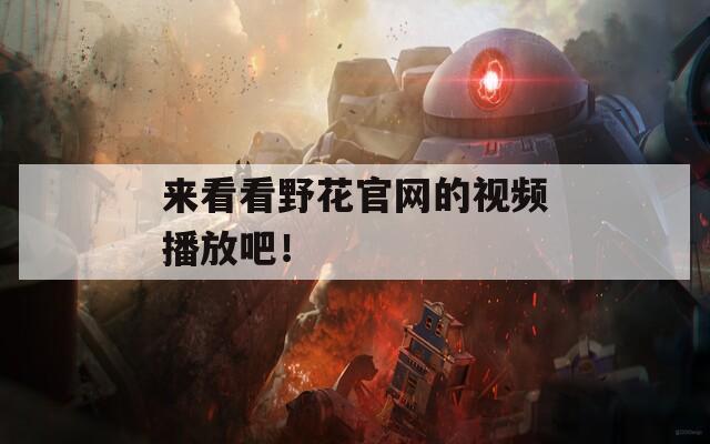 來看看野花官網(wǎng)的視頻播放吧！