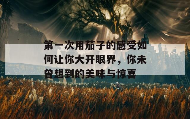 第一次用茄子的感受如何讓你大開眼界，你未曾想到的美味與驚喜