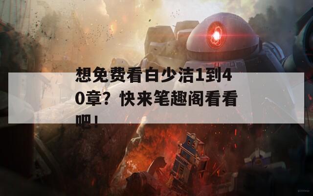 想免費(fèi)看白少潔1到40章？快來筆趣閣看看吧！