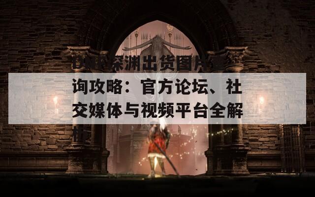 DNF深淵出貨圖片查詢攻略：官方論壇、社交媒體與視頻平臺(tái)全解析