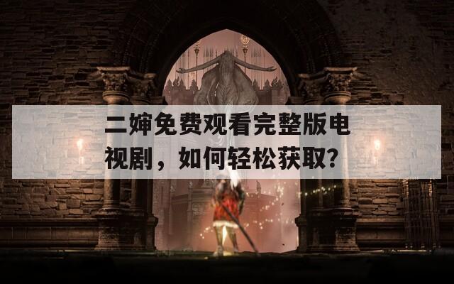 二嬸免費(fèi)觀看完整版電視劇，如何輕松獲取？