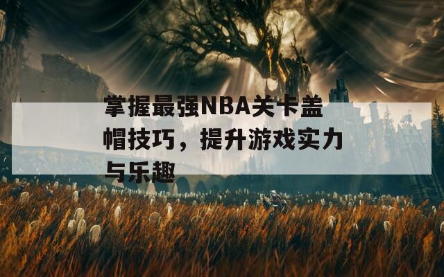 掌握最強(qiáng)NBA關(guān)卡蓋帽技巧，提升游戲?qū)嵙εc樂趣