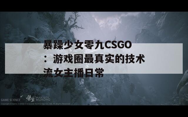 暴躁少女零九CSGO：游戲圈最真實(shí)的技術(shù)流女主播日常