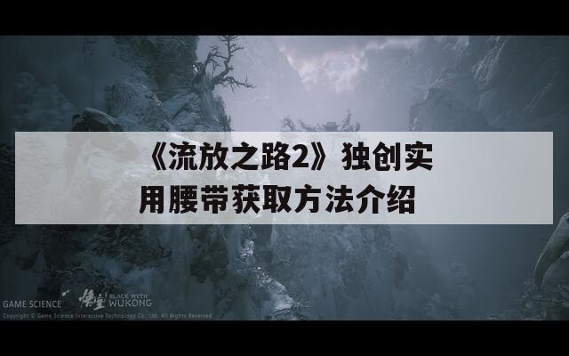 《流放之路2》獨創(chuàng)實用腰帶獲取方法介紹