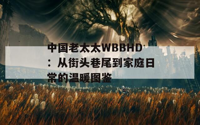 中國(guó)老太太WBBHD：從街頭巷尾到家庭日常的溫暖圖鑒