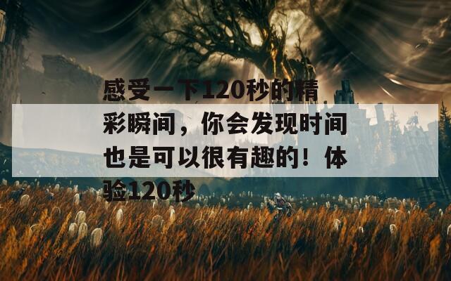 感受一下120秒的精彩瞬間，你會發(fā)現(xiàn)時間也是可以很有趣的！體驗120秒