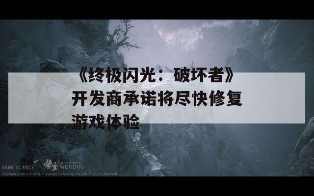 《終極閃光：破壞者》開發(fā)商承諾將盡快修復(fù)游戲體驗(yàn)