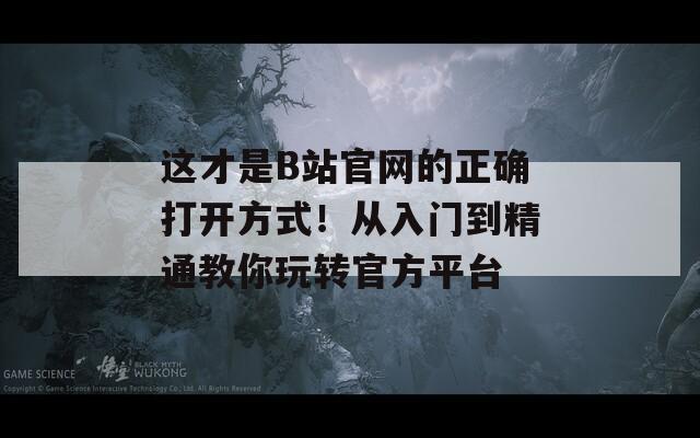 這才是B站官網(wǎng)的正確打開方式！從入門到精通教你玩轉(zhuǎn)官方平臺