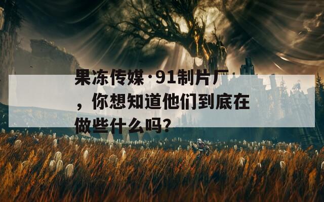 果凍傳媒·91制片廠，你想知道他們到底在做些什么嗎？