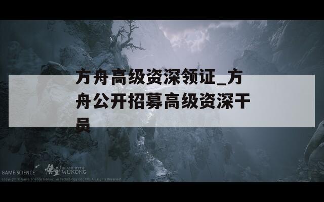 方舟高級(jí)資深領(lǐng)證_方舟公開(kāi)招募高級(jí)資深干員