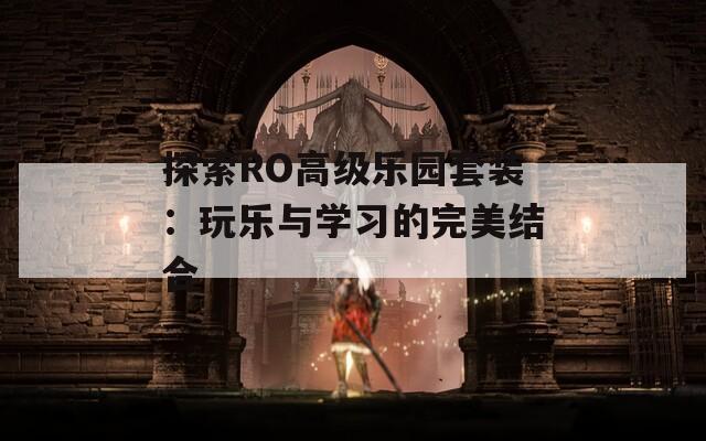 探索RO高級樂園套裝：玩樂與學習的完美結合