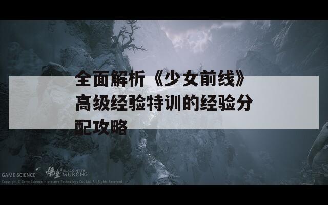 全面解析《少女前線》高級經(jīng)驗(yàn)特訓(xùn)的經(jīng)驗(yàn)分配攻略
