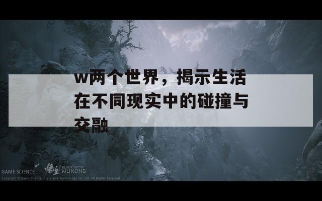 w兩個世界，揭示生活在不同現(xiàn)實中的碰撞與交融