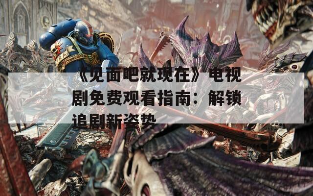 《見面吧就現(xiàn)在》電視劇免費(fèi)觀看指南：解鎖追劇新姿勢