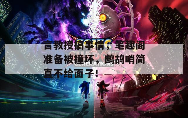言教授搞事情，筆趣閣準(zhǔn)備被撞壞，鷓鴣哨簡直不給面子！