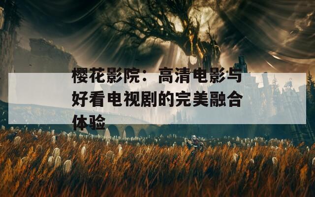 櫻花影院：高清電影與好看電視劇的完美融合體驗