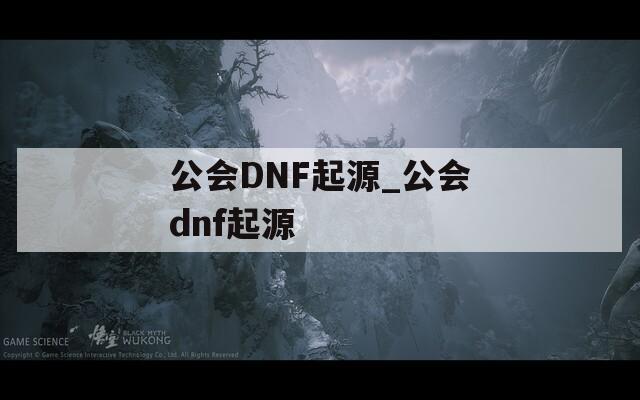 公會(huì)DNF起源_公會(huì)dnf起源