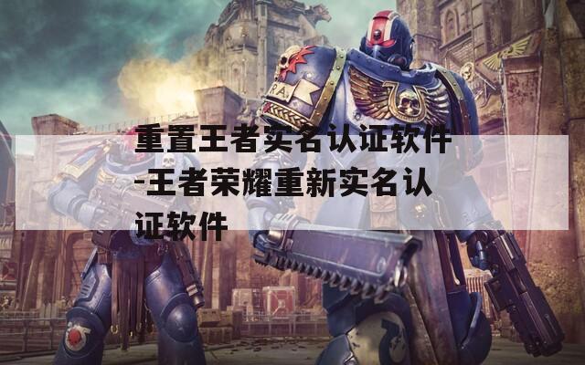 重置王者實名認(rèn)證軟件-王者榮耀重新實名認(rèn)證軟件