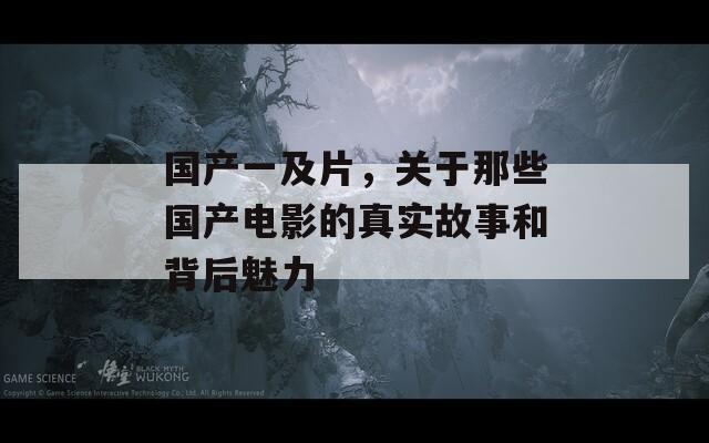 國(guó)產(chǎn)一及片，關(guān)于那些國(guó)產(chǎn)電影的真實(shí)故事和背后魅力