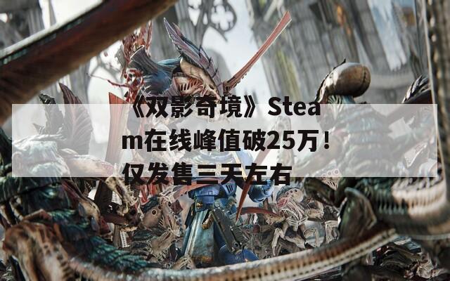 《雙影奇境》Steam在線峰值破25萬！僅發(fā)售三天左右
