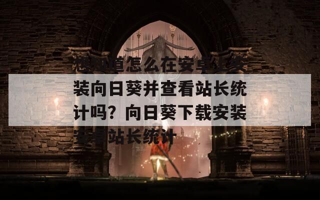 想知道怎么在安卓上安裝向日葵并查看站長(zhǎng)統(tǒng)計(jì)嗎？向日葵下載安裝安卓站長(zhǎng)統(tǒng)計(jì)