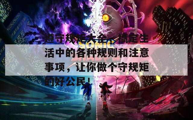 遵守規(guī)矩大全，搞定生活中的各種規(guī)則和注意事項，讓你做個守規(guī)矩的好公民！