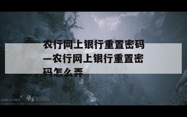 農(nóng)行網(wǎng)上銀行重置密碼—農(nóng)行網(wǎng)上銀行重置密碼怎么弄