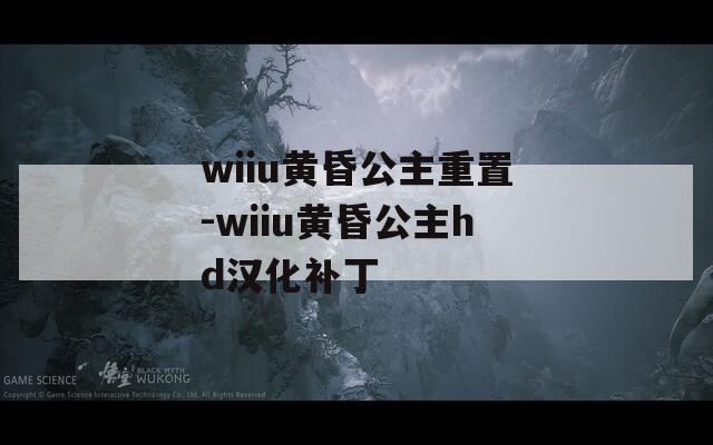 wiiu黃昏公主重置-wiiu黃昏公主hd漢化補(bǔ)丁