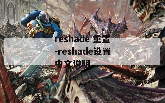 reshade 重置-reshade設(shè)置中文說明