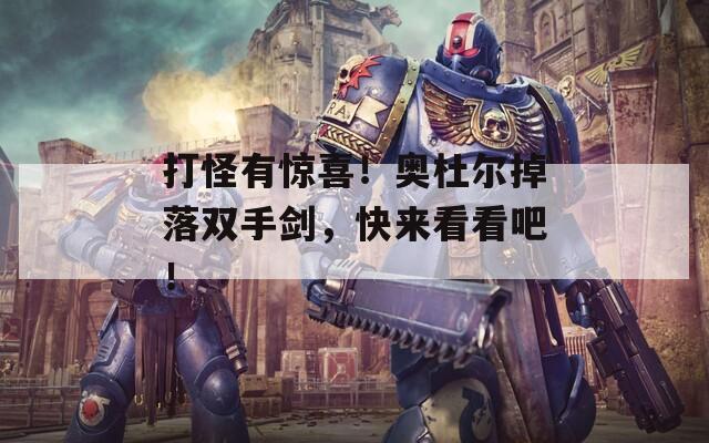 打怪有驚喜！奧杜爾掉落雙手劍，快來看看吧！