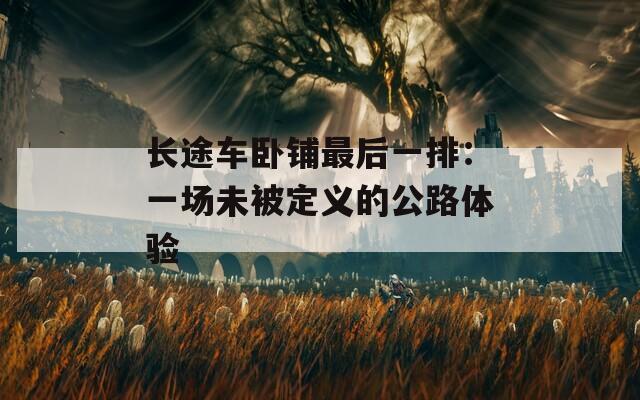 長途車臥鋪?zhàn)詈笠慌牛阂粓鑫幢欢x的公路體驗