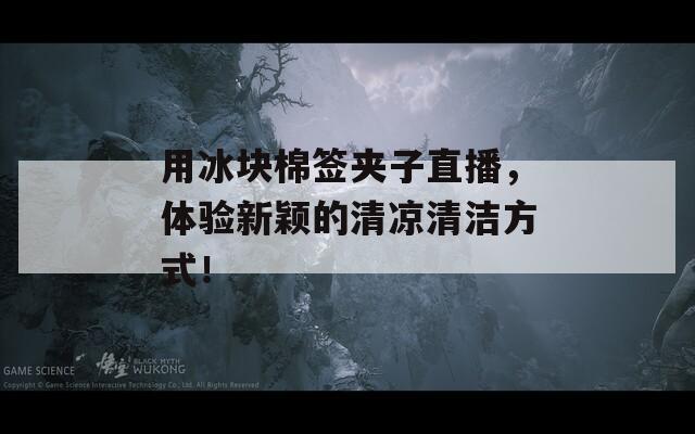 用冰塊棉簽夾子直播，體驗(yàn)新穎的清涼清潔方式！