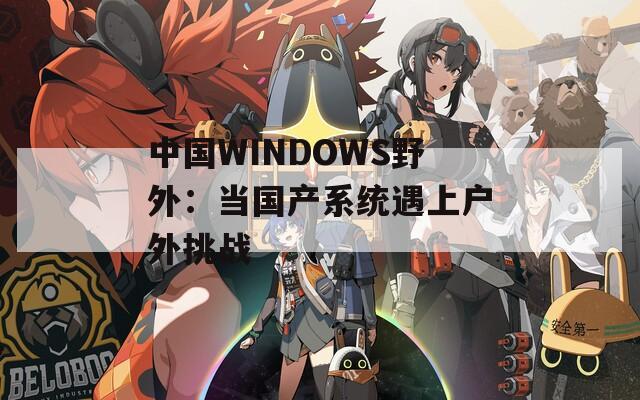 中國WINDOWS野外：當國產(chǎn)系統(tǒng)遇上戶外挑戰(zhàn)