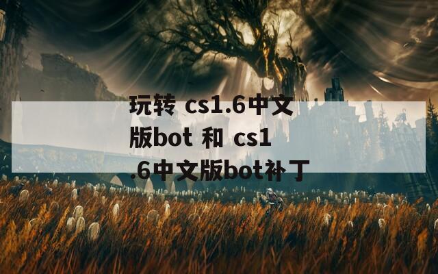玩轉(zhuǎn) cs1.6中文版bot 和 cs1.6中文版bot補(bǔ)丁