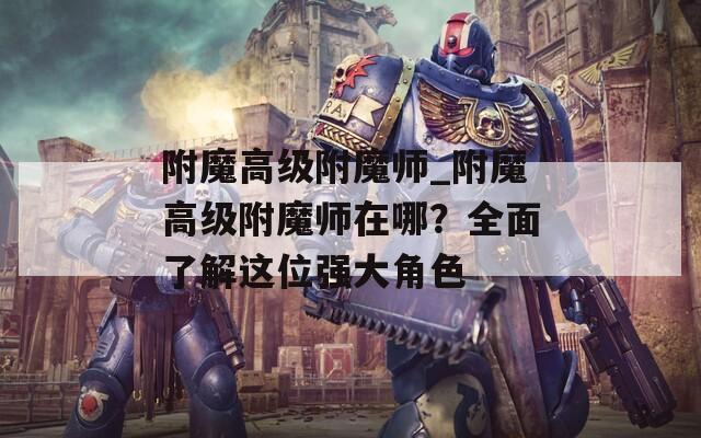 附魔高級附魔師_附魔高級附魔師在哪？全面了解這位強大角色