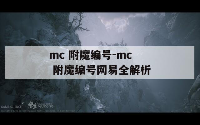mc 附魔編號-mc 附魔編號網(wǎng)易全解析