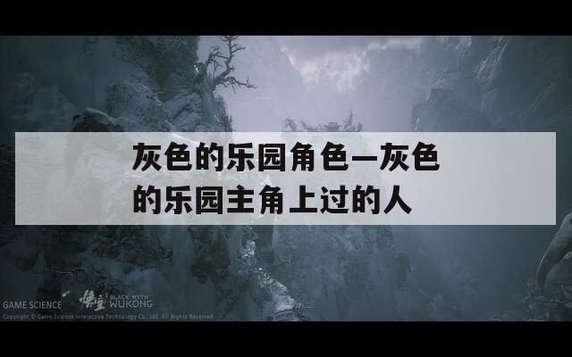 灰色的樂(lè)園角色—灰色的樂(lè)園主角上過(guò)的人
