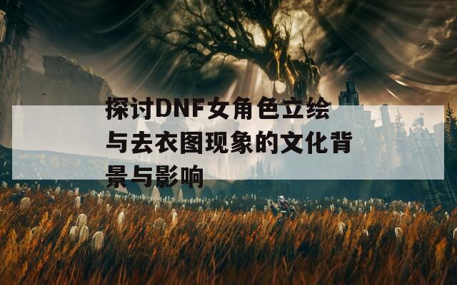 探討DNF女角色立繪與去衣圖現(xiàn)象的文化背景與影響